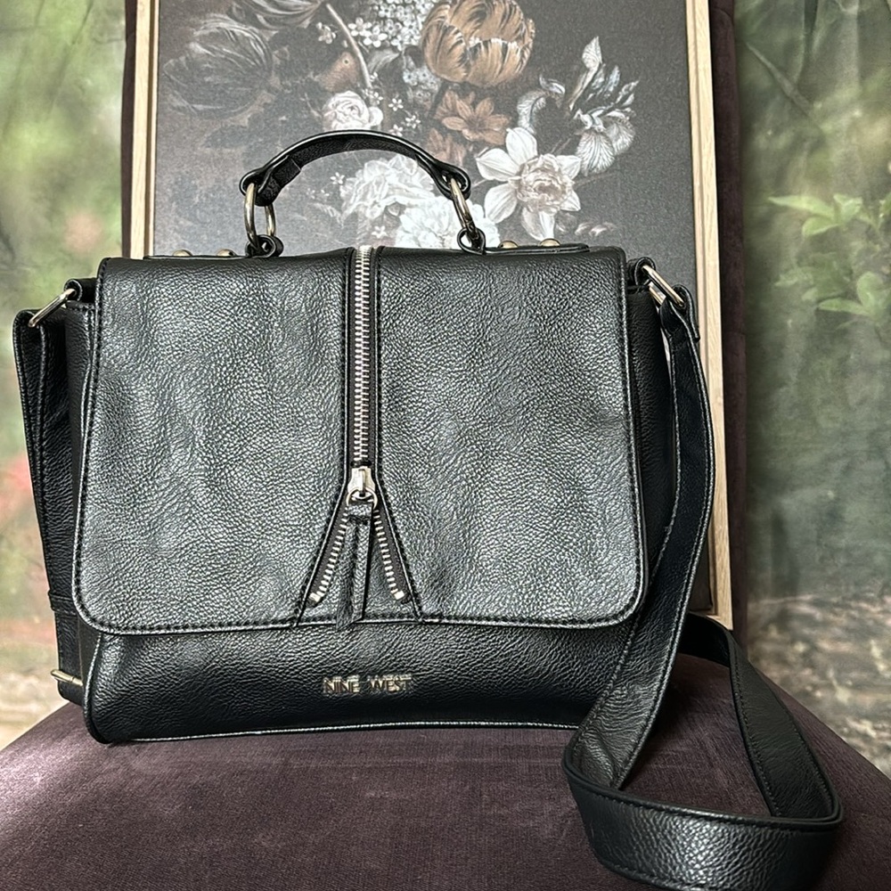 NINE WEST FAUX LEATHER CROSSBODY BAG